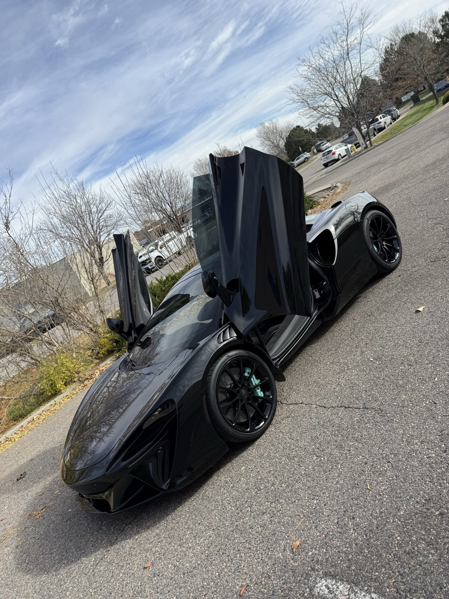 Black McLaren ceramic coating Denver Colorado