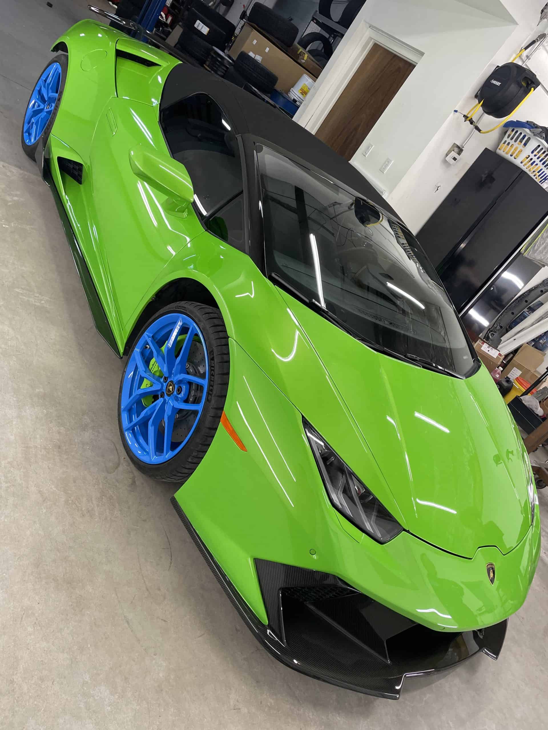 Custom powder coated wheels in Denver by ColorWerks