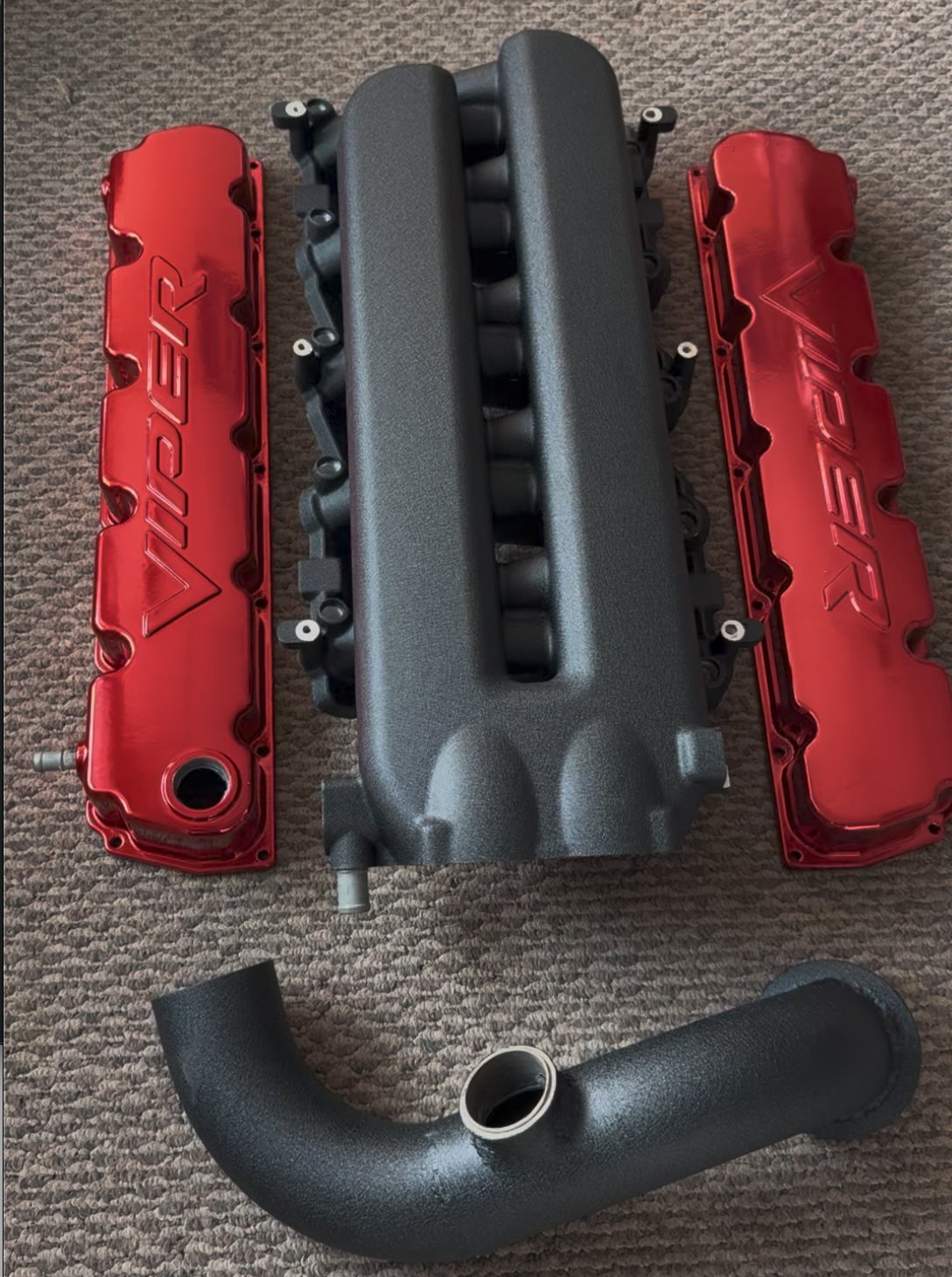 Powder coated engine parts Denver