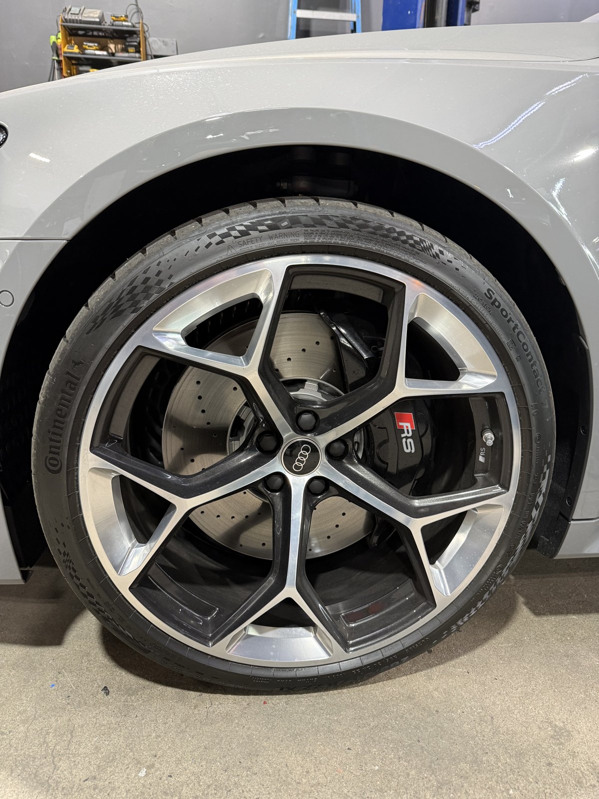 Audi R8 wheel after powder coating