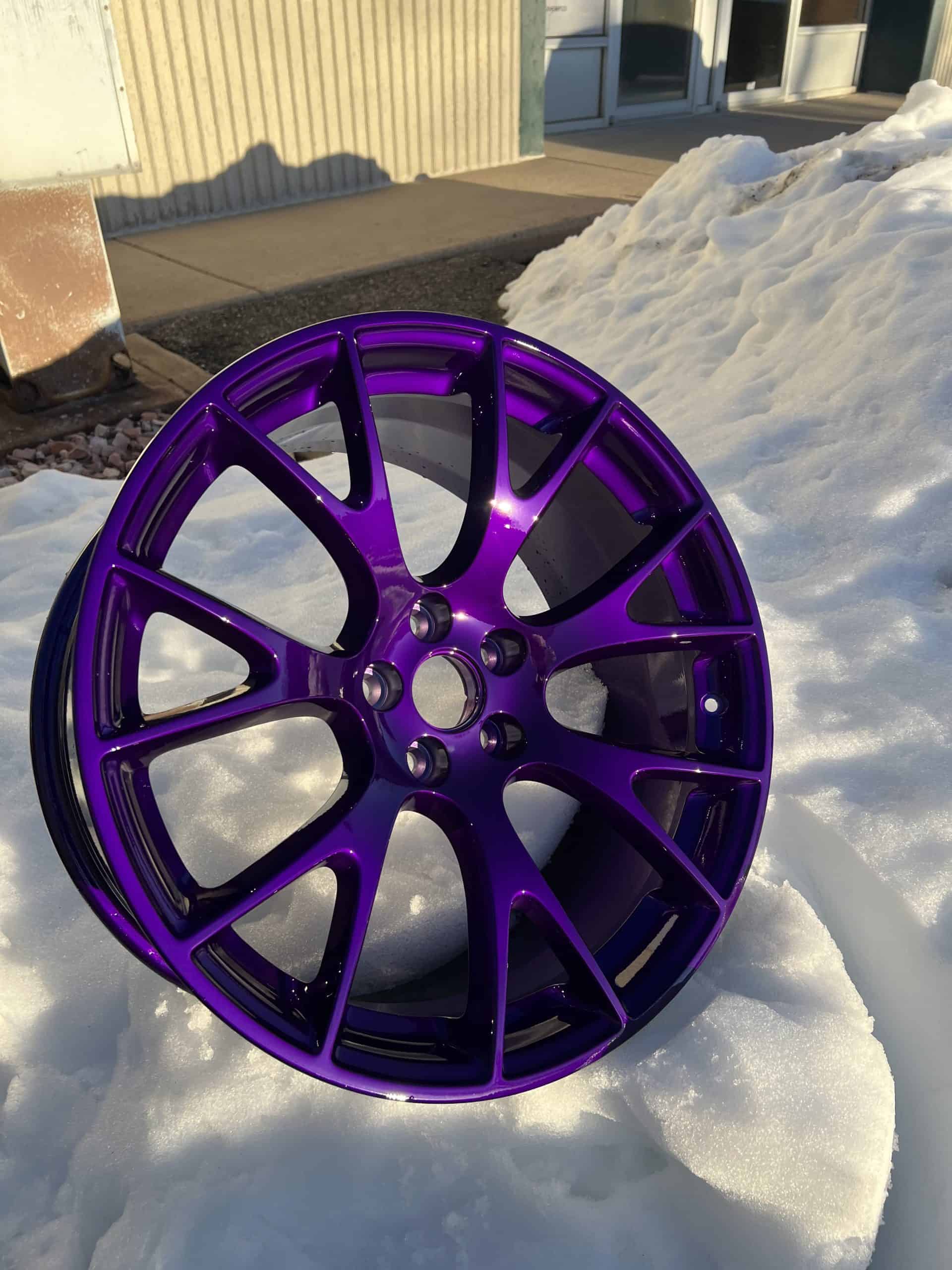 Illusion purple powder coated rims Denver